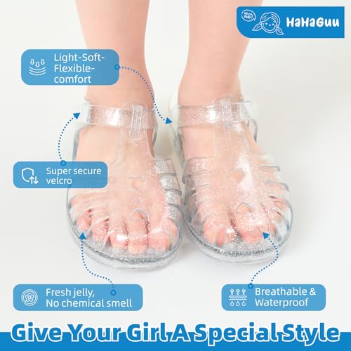 Girls Jelly Sandals Summer Costume Princess Dress Flat Breathable Waterproof Fisherman Gladiator Shoes For Girl Closed Toe Beach Flat-Sandals For Toddler Little Kid Big Kids4