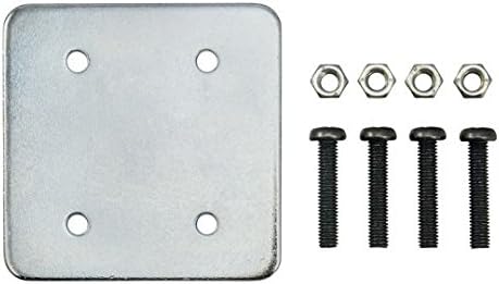 iBOLT 4 Hole AMPS Pattern Metal Backing Plate with Screws- Great for All AMPS Pattern Drill Base mounts