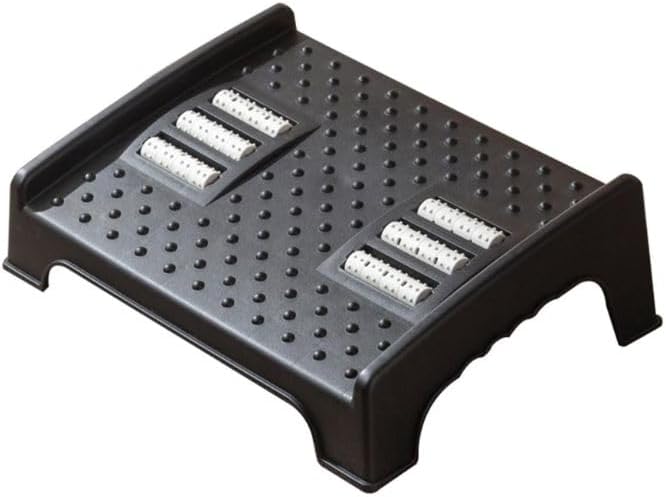 YHK Foot Stool Under Desk, Ergonomic Footrest with Massage Roller,comfort feeling foot pain relever
