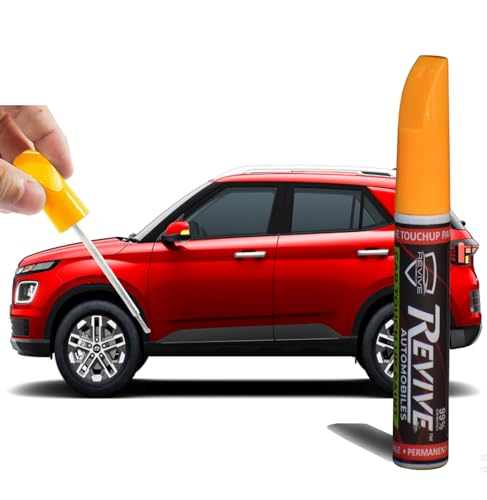 Image of Hyundai venue colors Revive touchup paint pen, factory Quality & matched 2K paint (Fiery Red (R4R))