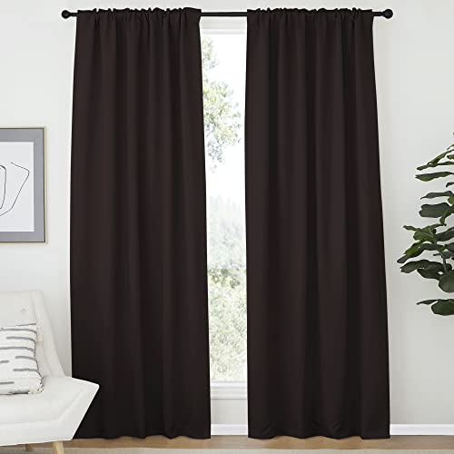 image for NICETOWN Insulated Curtains Room Darkening Drapery Panels - (Toffee Br