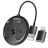 Sunnymark USB-C Bluetooth Adapter for PS5, Bluetooth 5.4 Audio Adapter 1 to 2 Dual-Connection with Low Latency, Wireless Audio Transmitter Connecting PS5/PS4/Switch/PC to Headphones/Earbuds (Black)
