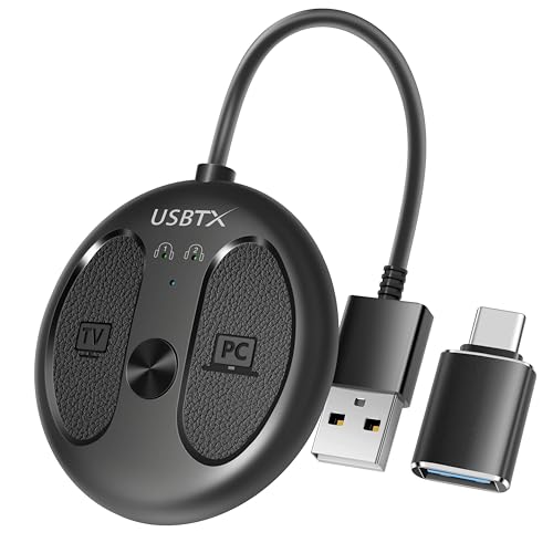 Sunnymark USB-C Bluetooth Adapter for PS5, Bluetooth 5.4 Audio Adapter 1 to 2 Dual-Connection with...