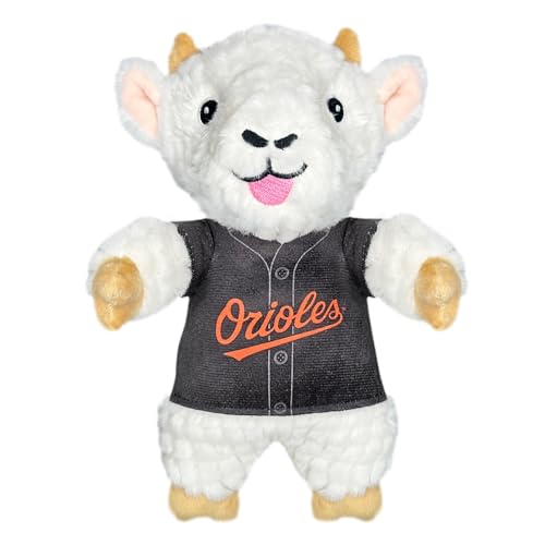 Pets First MLB Baltimore Orioles Brinquedo de pelúcia para cães e gatos com barulho, usando uma cami