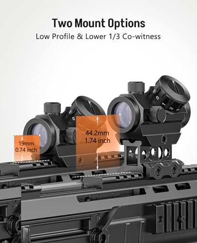 Midten 2Moa Red Dot Sight 1X25Mm Reflex Sight Waterproof & Shockproof & Fog-Proof Red Dot Scope thumb #1