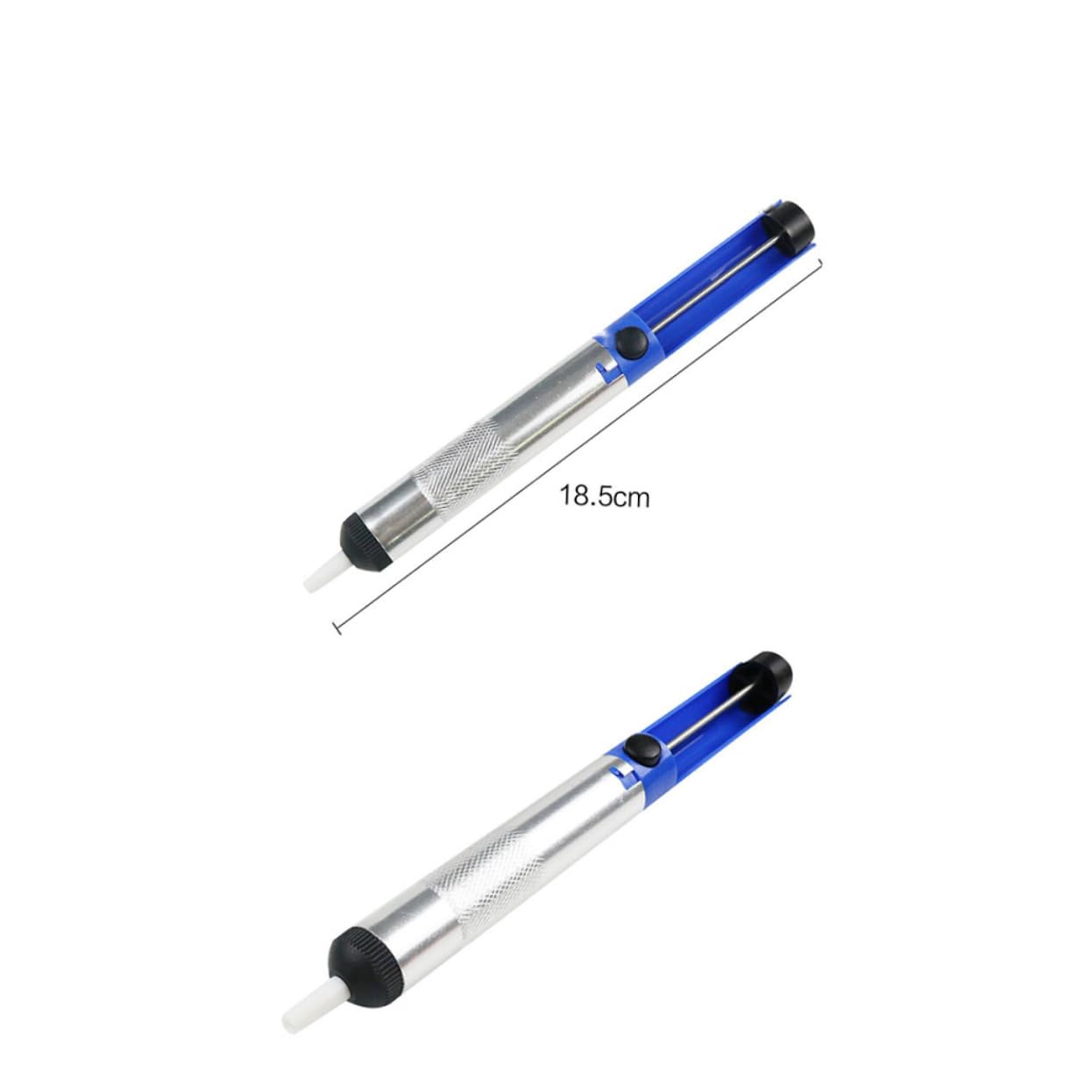 PACKOVE 3kawałki Manualna Pompa Zasysająca Do Usuwania Cyny Wydajny Odsysacz Cyny z Antypoślizgowym Uchwytam Do Naprawy i Czyszczenia Solderów Trudno Dostępnych Miejscach