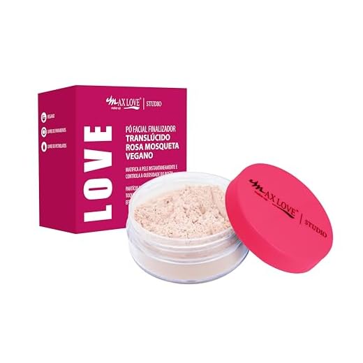 Pó Facial Finalizador Translucido - Rosa Mosqueta - Ultrafino Max Love