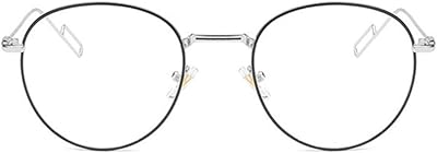 Unisex Glasses Frame Fashion Silver Black Triangle Full Frame Decoration Prescription Glasses