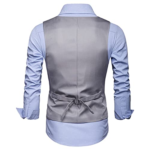 Men's Suit Vest Business Slim Fit Sleeveless Formal Waistcoat Tuxedo Trendy Formal Wedding Prom Blazer Jacket Vests2
