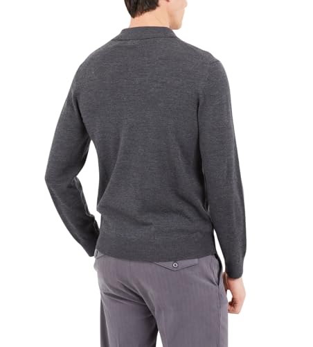 GUESS Men's Long Sleeve Wool Carter Sweater Polo2