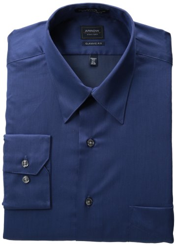 Arrow Men's Wrinkle Free Sateen Solid 