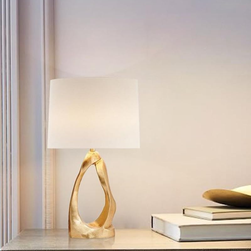 Lampada da comodino Lampada da tavolo for soggiorno, comodino, camera letto, paralume in tessuto, tre colori di luce cangianti Lampade per la camera da letto