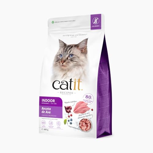 Pienso para Gatos INDOOR/ ESTERILIZADO Catit Recipes -Receta de Aves, 2 kg