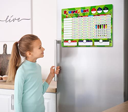 dry erase star chart - Magnetic Behavior/Star/Reward Chore Chart, One or Multiple Kids, Toddlers, Teens 17