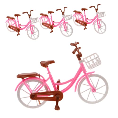 ELAYARD 4個 レトロ自転車模型 リアルデザインでインテリアやドールハウスに 自転車愛好家向けコレクション飾り