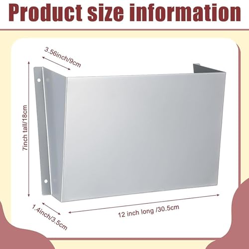 Portadocumenti da parete in acciaio inox, versatile, porta giornali per casa, ufficio, classe, ingresso, cucina, bagno, posta, camion, design salvaspazio