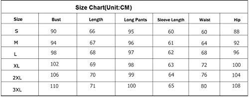 Women's Sweatsuits, Women's 2 Pcs Tracksuit - Round Neck Long Sleeve Top Stripe Long Pants Jumpsuit Outfits Set - Sport - Thumbnail 4