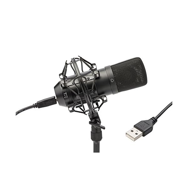 TIE Studio Condenser Mic SW USB-Studiomikrofon Kabelgebunden inkl Spinne, inkl. Kabel, 19-90012
