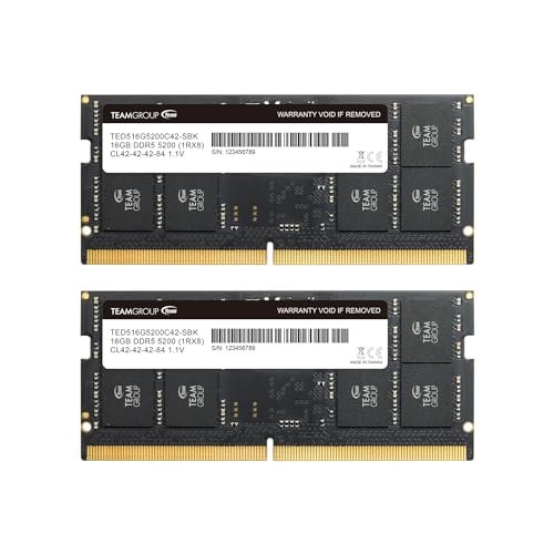 Amazon.co.jp: TEAMGROUP Elite SODIMM DDR5 32GB (2x16GB) 5200MHz