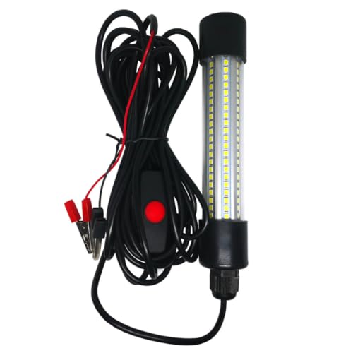 Lámpara de pesca subacuática verde 13w foco sumergible de aluminio 360 grados para jaulas