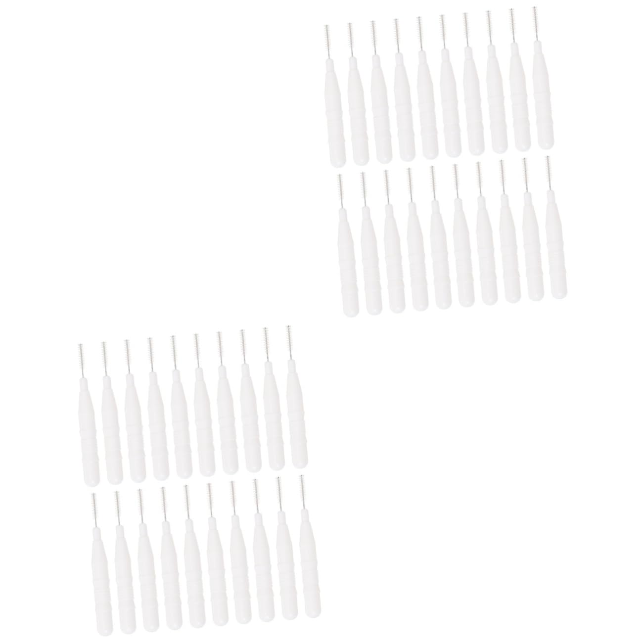 SOESFOUFU 2sets Mini Makeup Brush Set Eyeshadow Eyebrow Interdental Nylon 20pcs*2