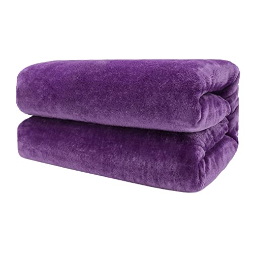 Excelente Tienda Mantas Liso para Sofá y Cama de Franela Extra Suave y 100% Microfibra Caliente -...