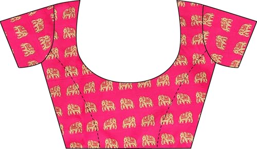 Image of Sidhidata Women's Printed Art Silk Saree With Blouse Piece (Free Size)