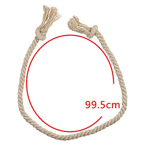 YG_Oline 6 pcs Cotton Curtain Ties, Outdoor Rope Curtain Tieback Farmhouse Style Curtain Holdback - Image 2