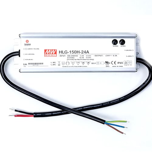 Image of Generic HLG-150H-24A 150W 24V 6.3A Constant Current + Constant Voltage LED Driver IP67