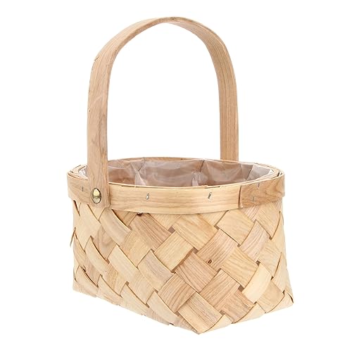 CONGARTENO Portable Storage Container Sundries Basket Woven Bread Basket Baskets for Boys Easter Baskets Wicker Storage Baskets Egg Basket Seagrass Baskets Small Wicker Basket Toy Bins