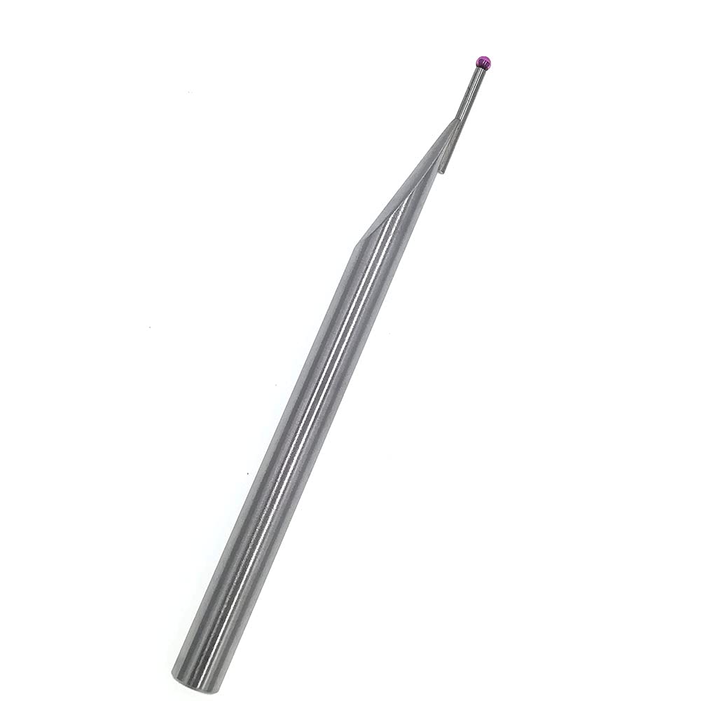 Ball Tip Probe Insert 2mm Ruby Ball Tips 6mm Diameter Shank 80mm Long for Height Gauges (2mm Ruby Ball tip)