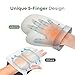 adomii Hand Massager with Heat and Compression, Hand Massager for Arthritis and Carpal Tunnel, Hand Massagers for Muscles, Hand Therapy with 5 Intensity &3 Modes &3 Heat Levels, Gifts for Women,White