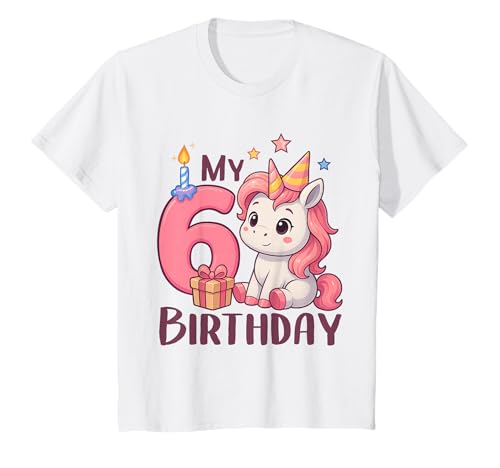 �L�b�Y Ich bin 6 Jahre Madchen My 6th Birthday ���j�R�[�� T�V���c