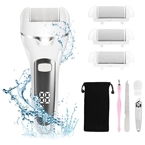 Deciniee Hard Skin Remover Foot,USB Rechargeable Electric Foot Files for Hard Skin with Detachable 3 Quartz Sanding Head, Professional Pedicure Sets for Feet Smooth Foot Care Cover