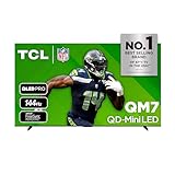TCL 98-Inch QM7 QLED 4K Smart QD-Mini LED TV with Google TV (98QM751G, 2024 Model) Dolby Vision IQ, Dolby Atmos, HDR, Game Accelerator up to 240Hz, Voice Remote, Works with Alexa, Streaming Television