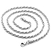 Zysta Stainless Steel Rope Chain Link Necklace 22