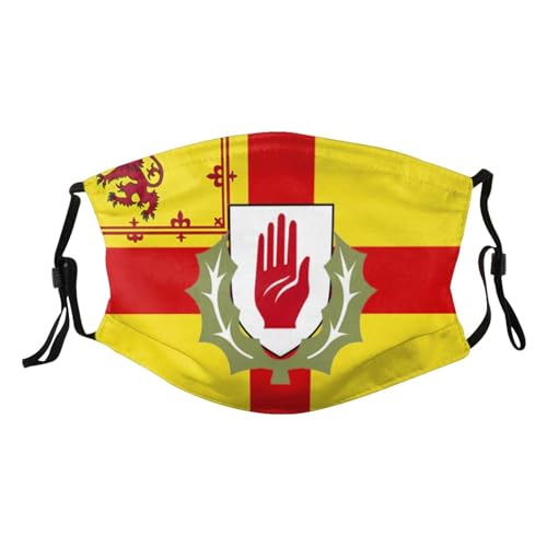 Ulster Scots Flag Adult Dust Mask Adjustable Dust Face with 2 Filter85