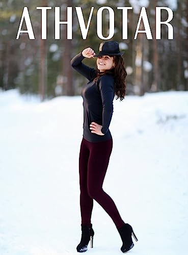 Image of ATHVOTAR Fleece Lined Winter Tights Women - Thermal Warm Opaque Pantyhose Thick Sheer Leggings