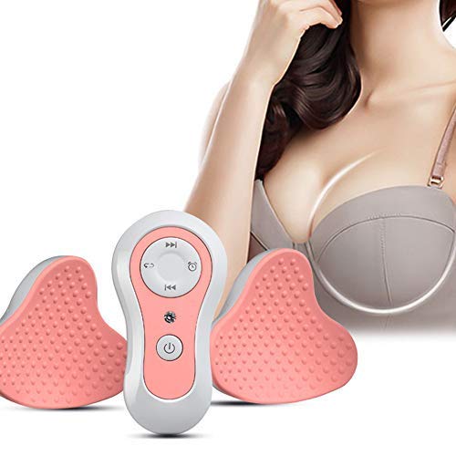 Breast Massager,Waterproof Chest Enhancer USB Electric Chest Augmentation with Hot Compress Function for Breast Lift Enlarge and Care