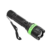 jojofuny Linterna Zoom Potente Para Acampar y Pesca Nocturna Doble Fuente De Luz Linterna Sin Pilas Uv
