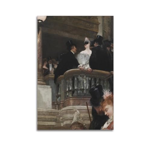Poster Henri Gervex Le Bal de l'Opéra pour habiller un grand mur