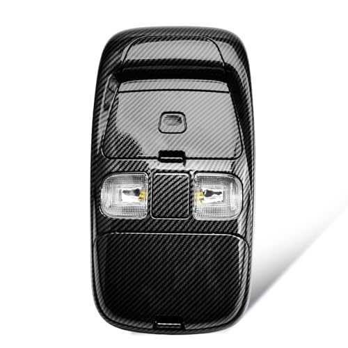 Front LED Overhead Dome Light Console Storage Assembly Interior Compatible with Ram 1998-2002 1500 2500 Ram 3500 Replaces SN96TL2AA SN94TL2AA L0021202 55350657 (Carbon Fibre)