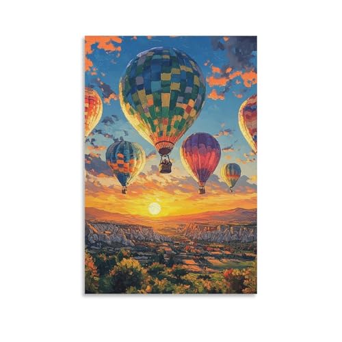 Impression sur toile montgolfière murale TNSGHAVED de haute qualité
