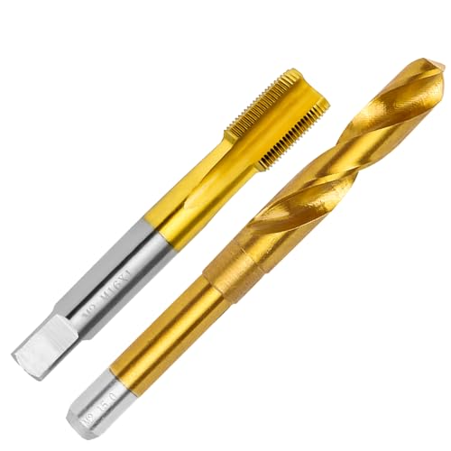 Image of M16x1.0 Tap and 15.0mm Drill Bit Kit, M2 HSS Metric Drill and Tap Set, Combination of Drill and Tap Kit for Metal