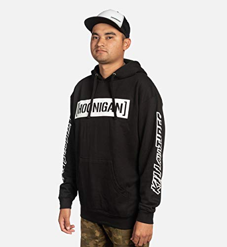 image for Hoonigan Censor Bar Kill All Tires Graphic Hoodie (Black, Medium)
