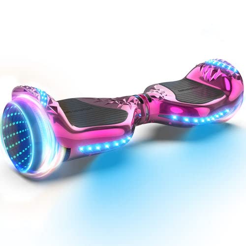 Hoverboard With Crystal Light Wheels & Bluetooth – All Terrain, Self-Balancing Scooter For Kids