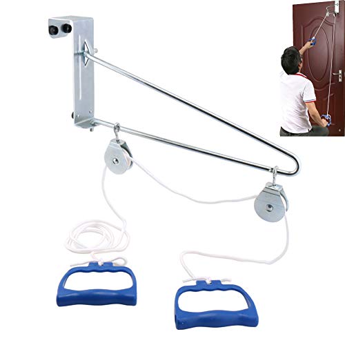 Shoulder Exercise Pulley, Shoulder Pulley Over Webbing Strap Over Door Strap, Physical Therapy, Work Out & Exercise Unit for Rehabilitation