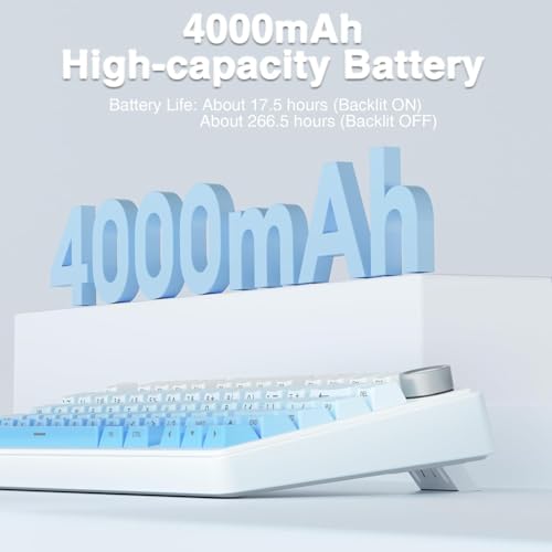 Image of Aula F75 75% Wireless RGB Backlit Tri-Mode Gaming Mechanical Keyboard with Knob | 80 Keys Compact Keyboard, Pre-lubed Gasket Hot-Swappable | Bluetooth /2.4GHz /Type-C | Comic Keycap - Reaper Switches