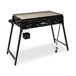 Csgdl0590 the highland 4 burner portable griddle large black  urban country home decor