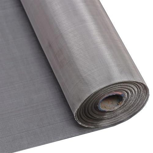 WUDOLI 100x100cm 304ステンレススチールワイヤーメッシュストレーナースクリーン フロント修理用ウィンドウスクリーニング 4〜500メッシュ バリア(5MESH 4.5MM)